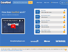 Tablet Screenshot of goofbid.com